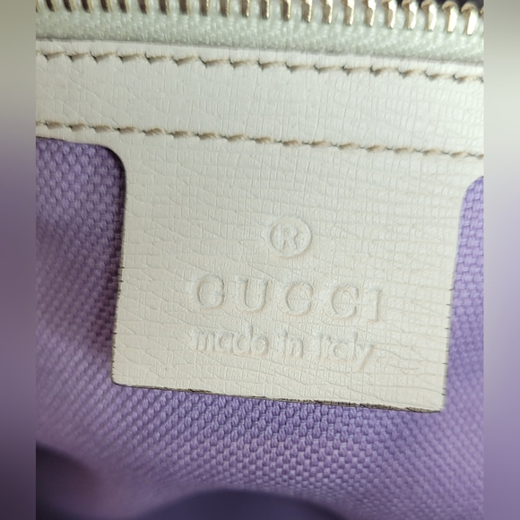 Gucci Flora White Leather Dome Bag - Picture 13 of 16